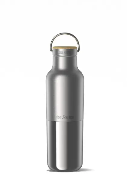 Bouteille isotherme en acier inoxydable Rise Reflect avec bouchon Bamboo Loop Cap 473 ml, Klean Kanteen