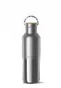 Rise Reflect stainless steel insulated bottle with bamboo loop cap 473ml , Klean Kanteen