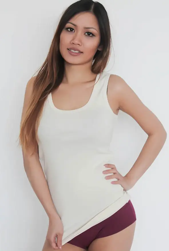 Tanktop 100% Baumwolle, Albero-Natur