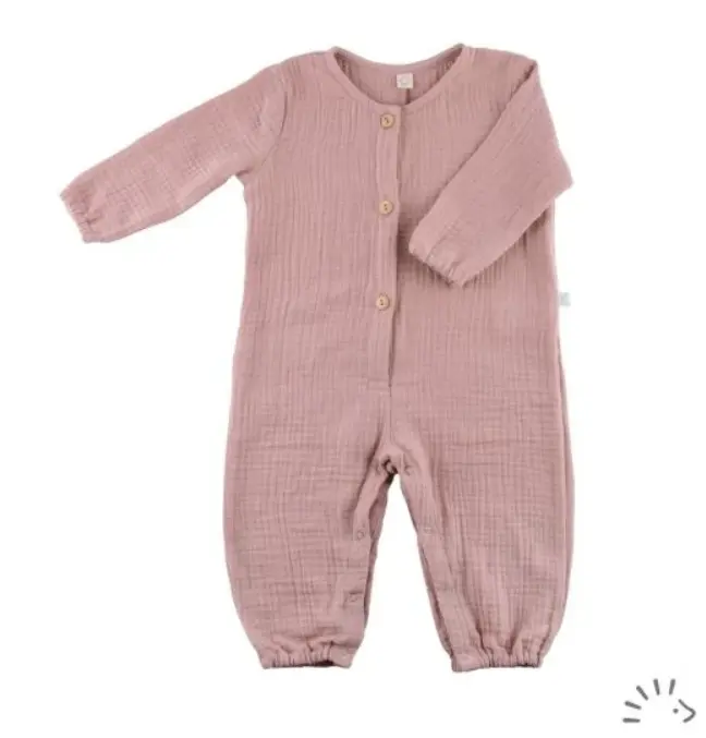 Combinaison bébé en mousseline, Popolini