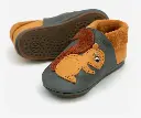 Barefoot Shoes Slipper blue-grey-squirrel "Amigo" , Orangenkinder 