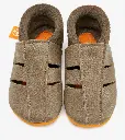 Barfuß Sandale Amigo beige, Orangenkinder