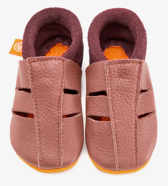 Sandale pieds nus Amigo violette, Orangenkinder