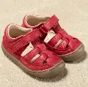 Sandales pour enfants "Verano Rouge" en cuir naturel, Pololo