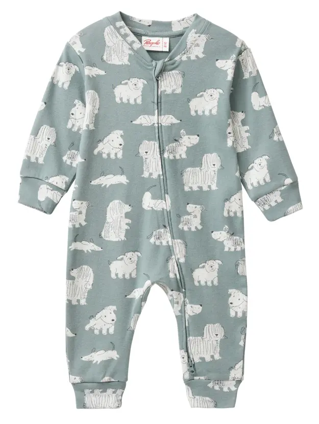 Baby Pyjama "Hunde" mit Zipp, PWO