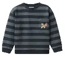 Sweat-Pullover gestreift, PWO
