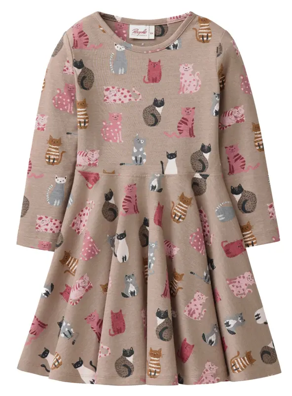 Langarm-Kleid "Katzen", PWO