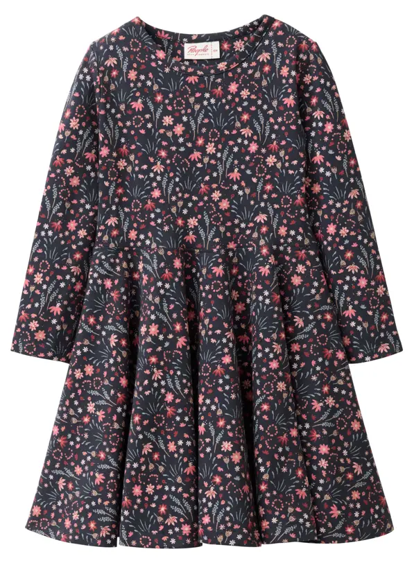 Long-sleeved dress "Flowers", PWO