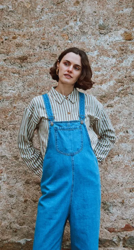 Salopette "Ciste", Poudre Organic