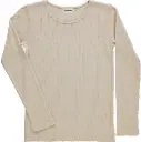 Langarm T-Shirt "Eglantine", Poudre Organic