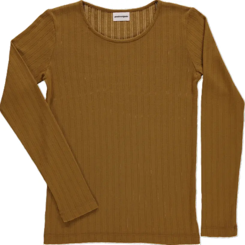 Langarm T-Shirt "Eglantine", Poudre Organic