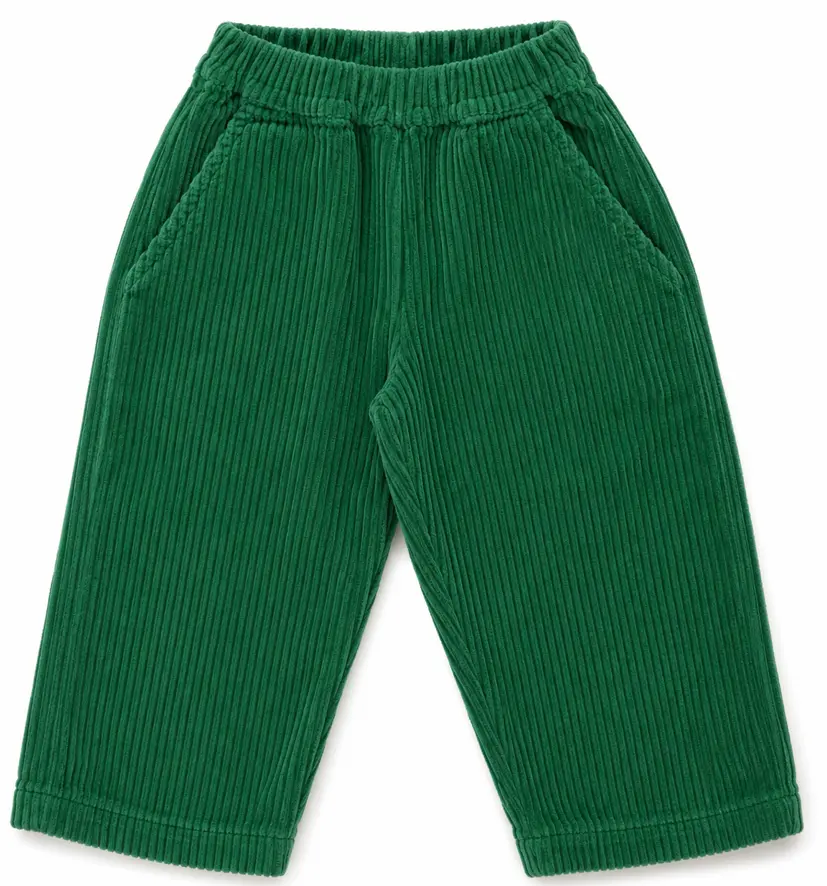 Corduroy Trousers "Coing", Poudre Organic