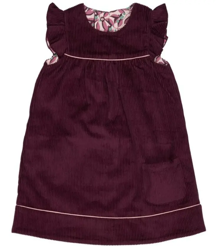 Robe en velours réversible, Pigeons Organics