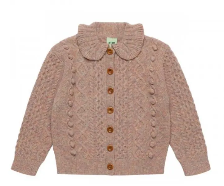 Strickjacke "Aran" aus Lammwolle, FUB