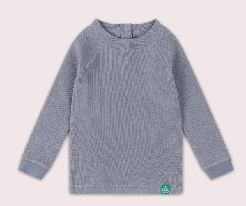 Waffle long-sleeved cozy top, LGR