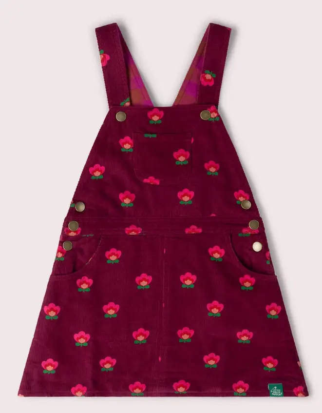 Pink floral reversible apron dress, LGR