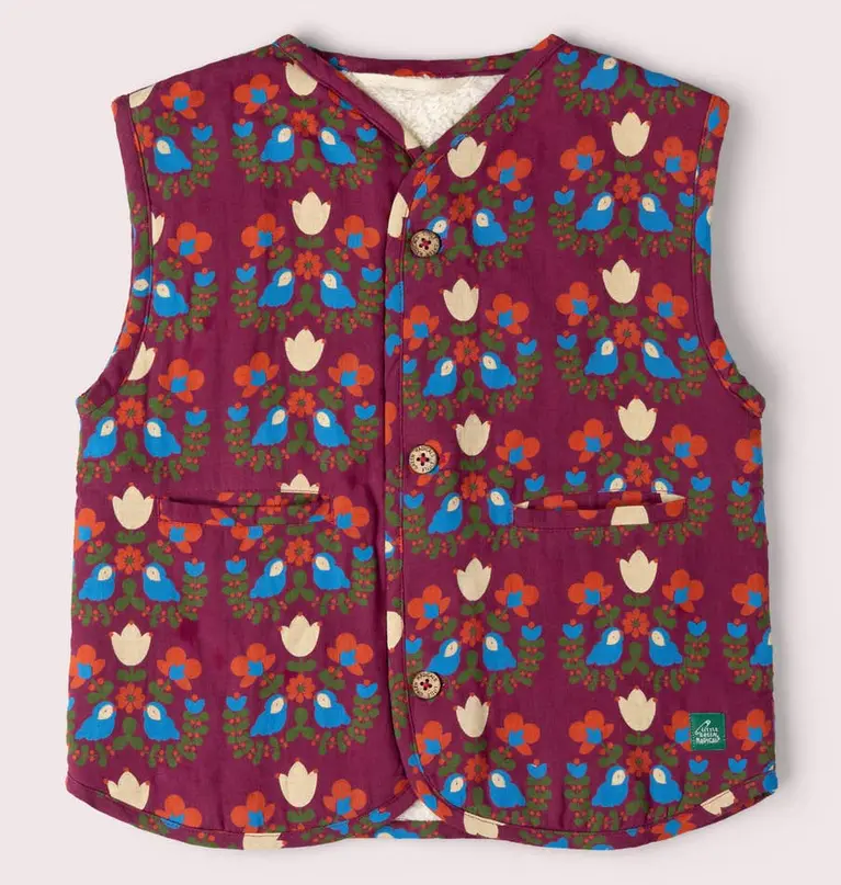 Reversible Sherpa lined vest, LGR