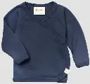 Baby Wickelshirt, Druckknöpfe Wolle & Seide Interlock, Engel