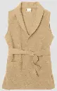 Women's boiled wool wrap vest, Engel