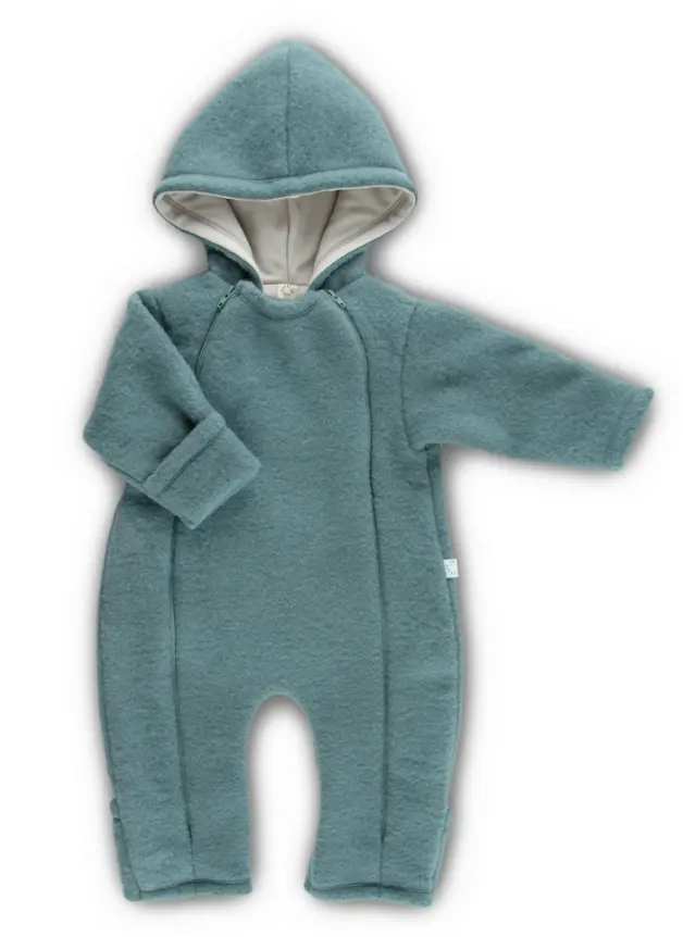 Baby Wollfleece Overall mit Reißverschluss, Popolini