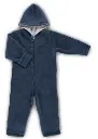 Baby boiled wool overall, with zip, popolini