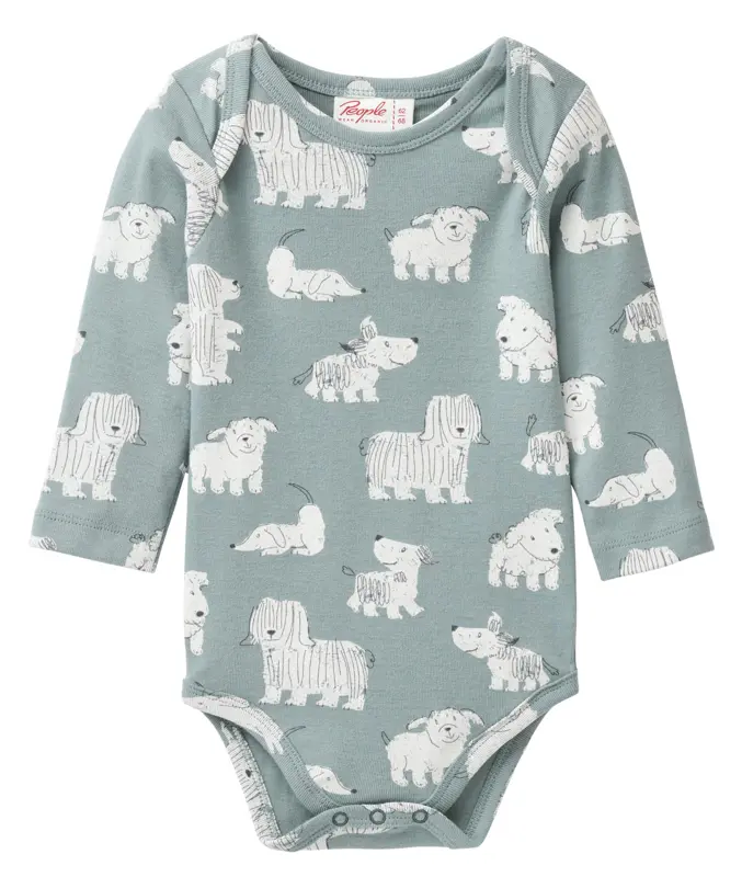 Baby Long-sleeved bodysuit "Dog", PWO