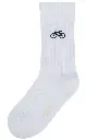 Gerippte Socken Stickerei "Fahrrad", Mela