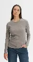 Damen Basic Langarmshirt "DHIVYA", Mela