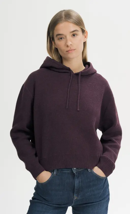 Strick Kapuzenpullover Style "JANISHA", Mela