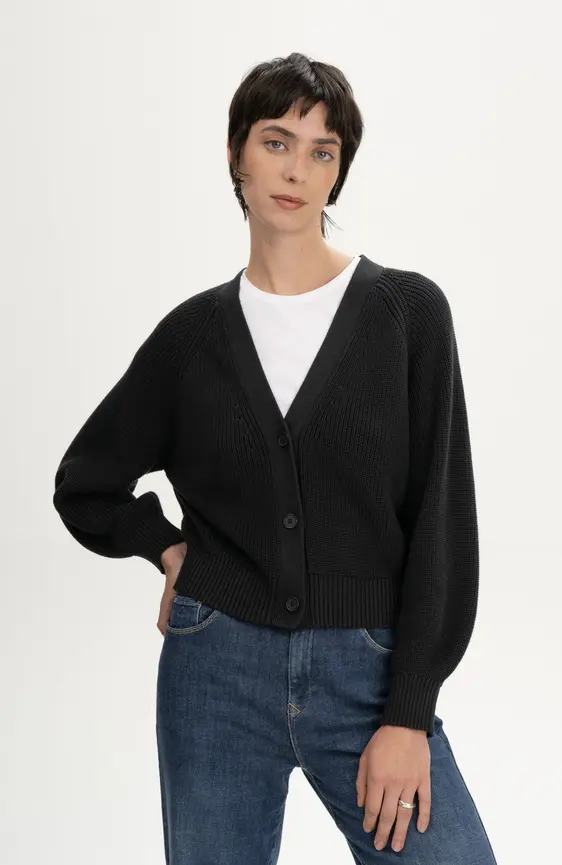 Rippstrick Cardigan Style "BHUMA", Mela