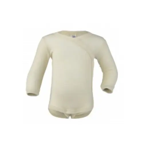 Wickelbody Wolle/Seide 50/56 natur, Engel (LNGR)