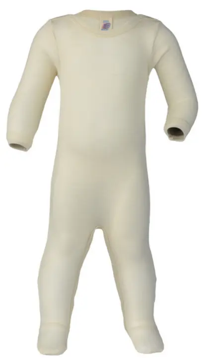 Pyjama Wolle/Seide 50/56 natur, Engel (LNGR)