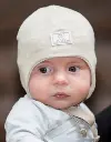 Baby Mütze Wolle/Seide Radler caramel Gr.38, Pickapooh (LNGR)