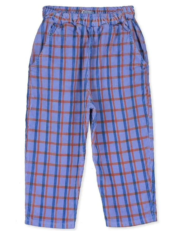 Cordhosen mit weitem Schnitt "Kariert", Lötiekids