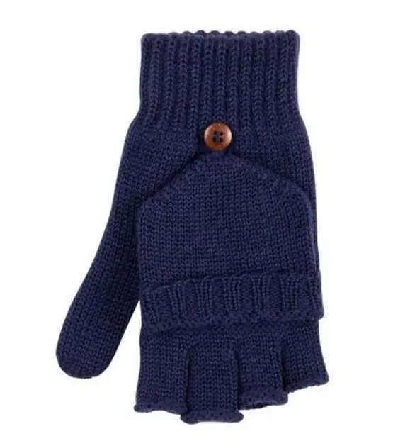 Gants demi-doigt/poing pour enfants merino, Pure Pure