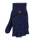Gants demi-doigt/poing pour enfants merino, Pure Pure