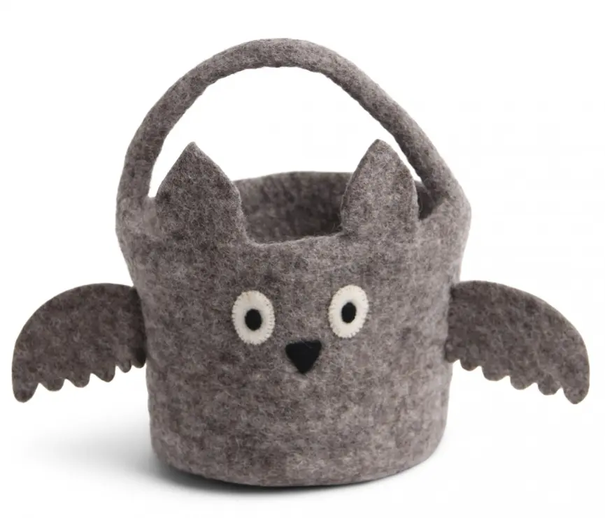 Halloween-Korb Fledermaus 25cm, GRY & SIF   