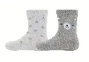 Baby socks 2-pack with motif "Teddy/Stars", Ewers
