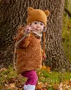 Wool fleece hat "Bea Caramel", PICKAPOOH