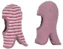 Reversible Cotton and Wool Fleece Balaclava "Switch" "Dusty pink", Pickapooh