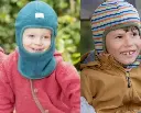 Cagoule en laine polaire reversible et en Coton"Switch" "Türkis", Pickapooh