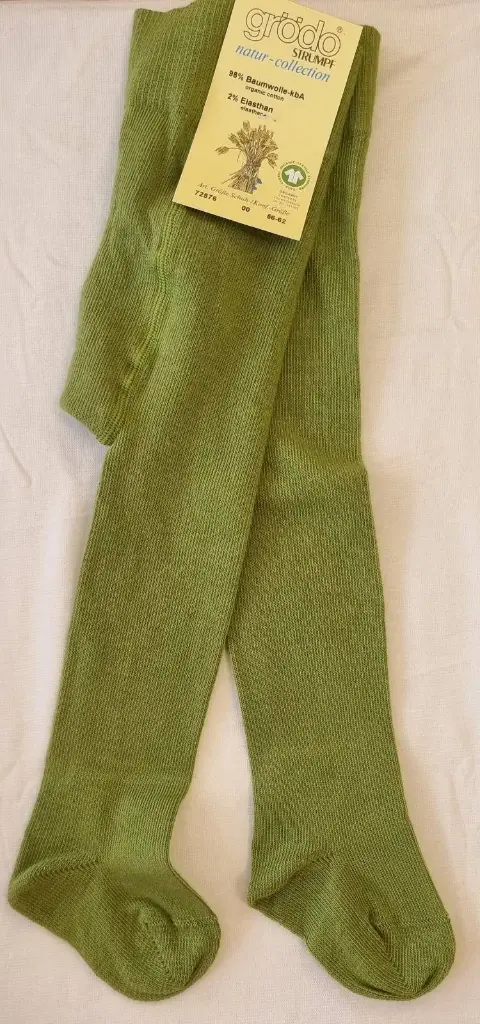 Baby-Strumpfhose Baumwolle "Grün", Grödo