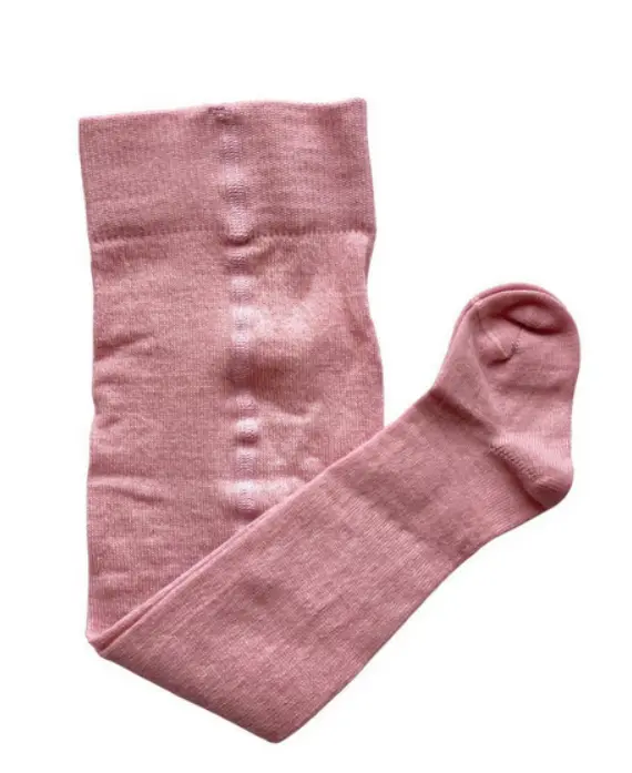 Collant bébé en laine uni "Rose", Grödo
