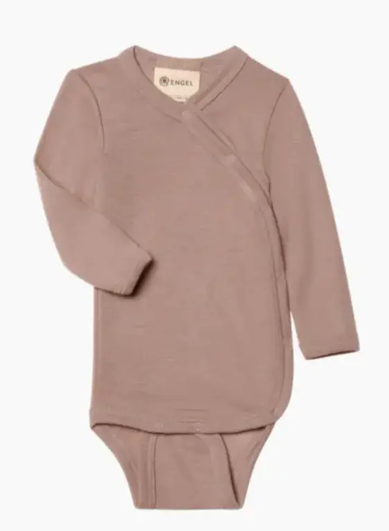 Wickelbody Wolle/Seide 50/56 dusty-rose, Engel (LNKM)