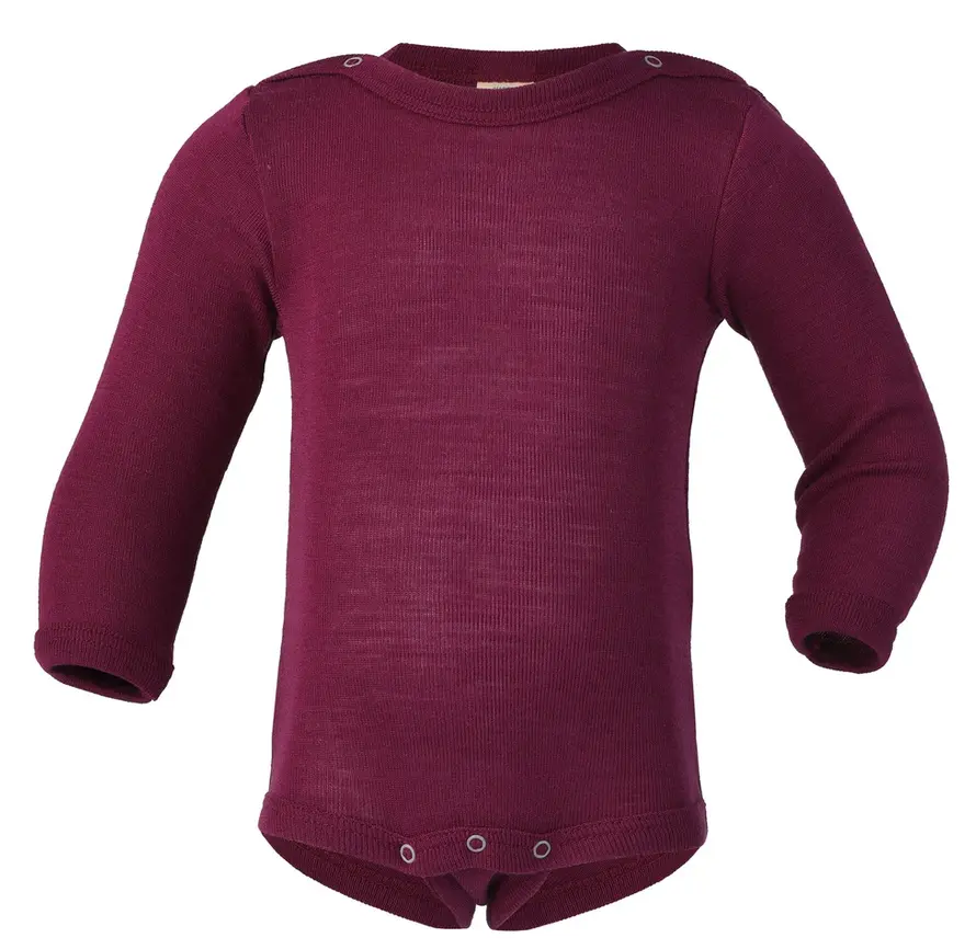 Baby Body Wolle/Seide 86/92 orchidee, Engel (LNKM)