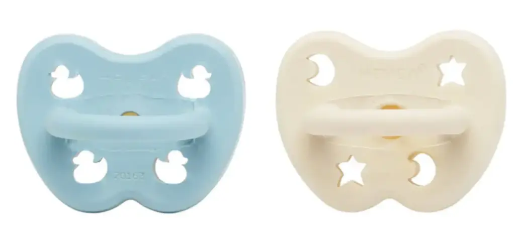 Pack de 2 lot Tétine bleu/blanc, Hevea (LNSN)