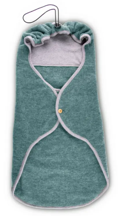 Nid d'ange en laine pour siège auto sage green, Popolini (LNSN)