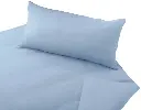 Bio Edel-Biber-Bettwäsche Classic "Perlblau" 200x220+2x 80x80, Cotonea 
