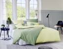 Satin-Wendebettwäsche LINEA kiwi/limette, Cotonea