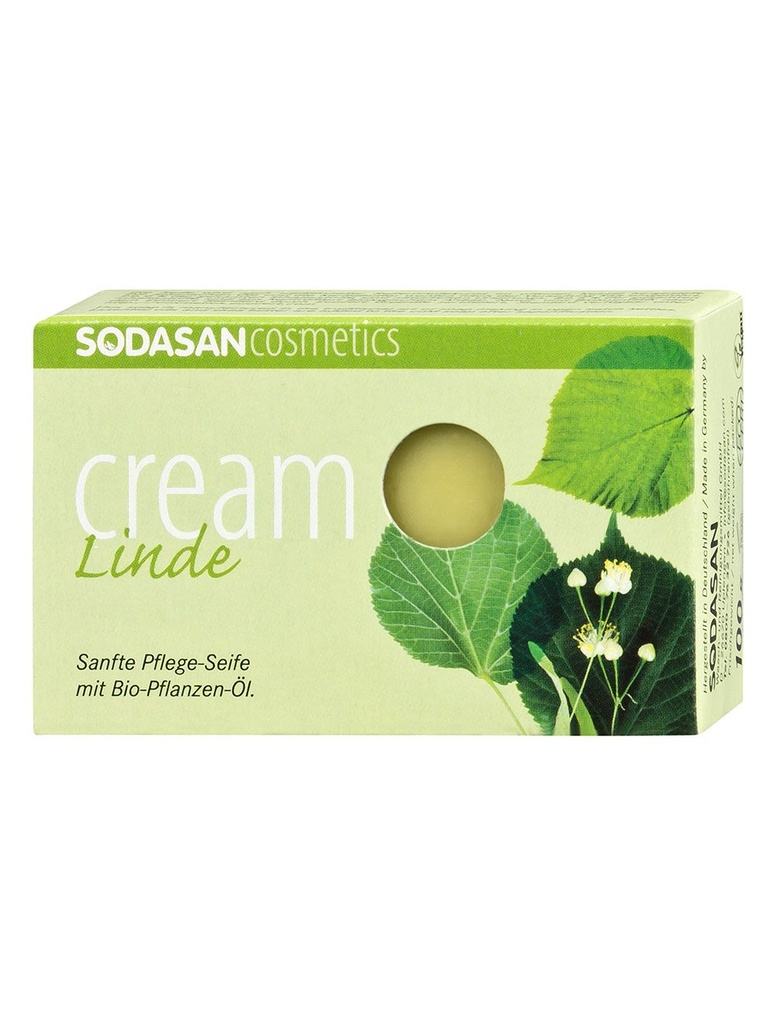 Organic soap Cream lime tree blossoms, Sodasan